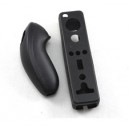 Silikonowy pokrowiec osłona na kontroler Nintendo Wii Remote i Nunchuck (czarny)