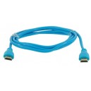 Kabel HDMI 2 m do konsol, komputerów, laptopów, TV (niebieski)