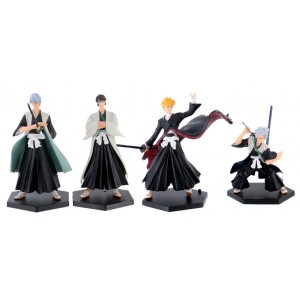 Bleach 4x figurka: Ichigo Kurosaki, Gin Ichimaru, Sousuke Aizen, Toshiro Hitsugaya - zestaw