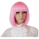 Peruka cosplay kanekalon półdługie włosy - kolor różowy