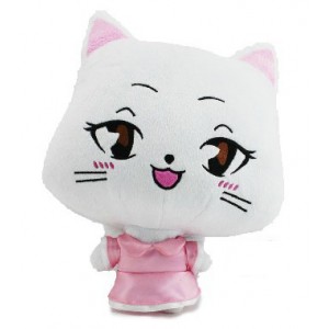 Fairy Tail maskotka figurka pluszowa kot Carla - 40 cm (biała)
