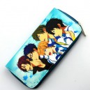 Free! portmonetka portfel ze sztucznej skóry na zamek - Iwatobi Swim Club (niebieska)