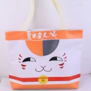 Natsume Yuujinchou / Natsume's Book of Friends torba zakupowa tote na ramię - kot Madara (biała/pomarańczowa)