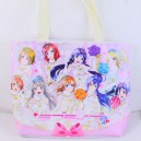 Love Live! School Idol Project torba zakupowa tote na ramię - A-RISE (różowa/biała)