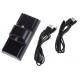 Podstawka podwójna ładowarka padów USB do Sony PlayStation 3 PS3 (czarna)